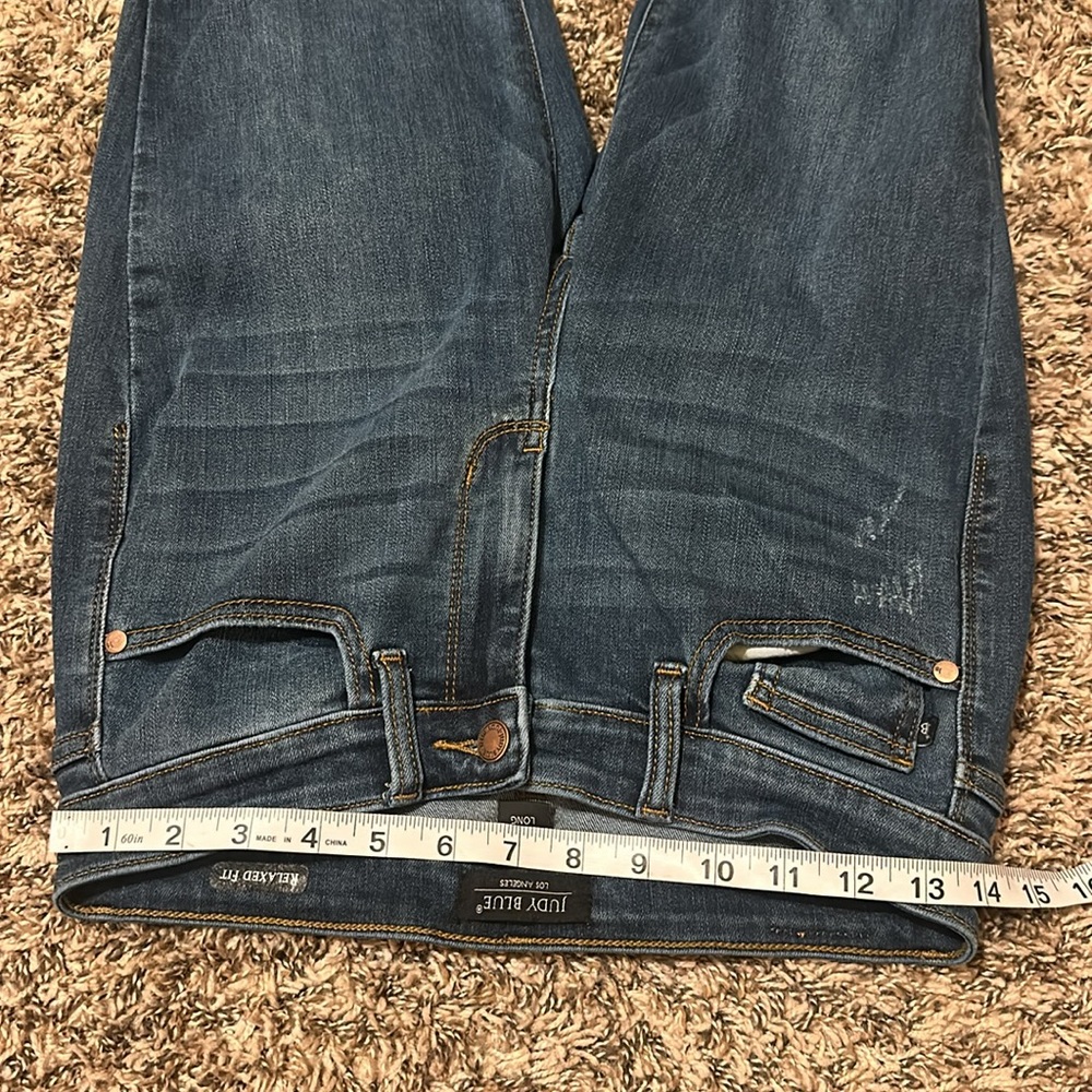 Judy Blue Relaxed Fit Blue Jeans 5 / 27 Long - Picture 5 of 10